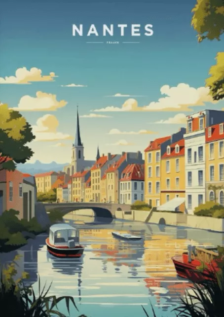 Carte postale offerte par Le Transporteur Nantais votre chauffeur privé à Nantes