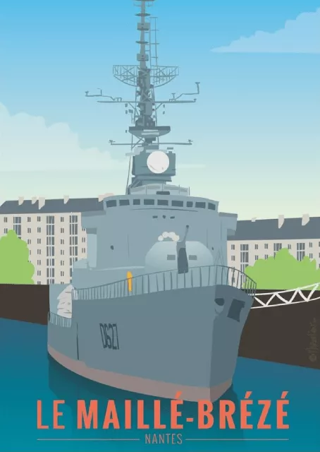 Carte postale offerte par Le Transporteur Nantais votre chauffeur privé à Nantes